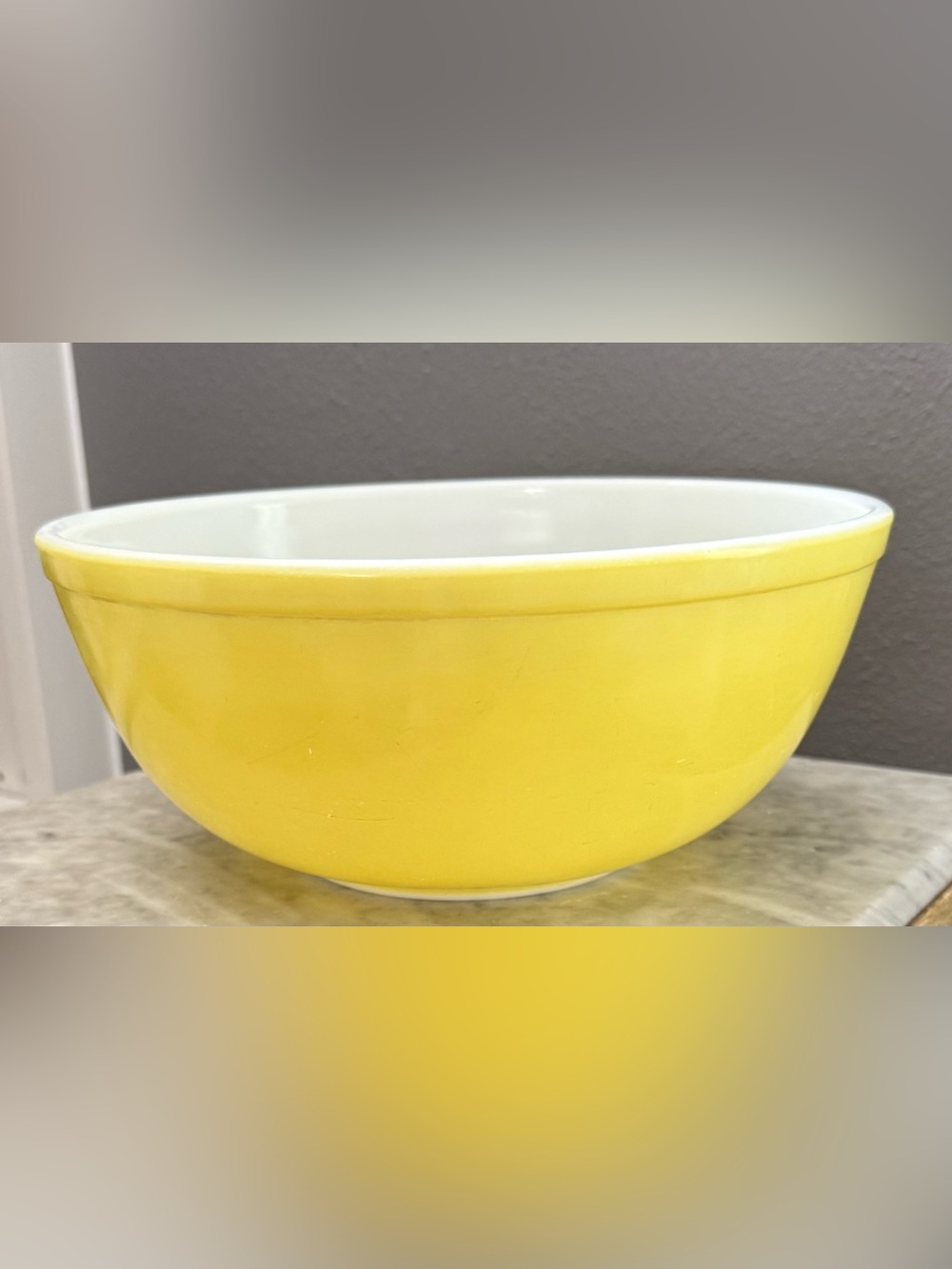 Vintage Pyrex Primary Yellow Mixing Bowl